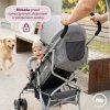 Lekki wózek spacerowy Moby-System BARTON - Szary - parasolka, spacerówka